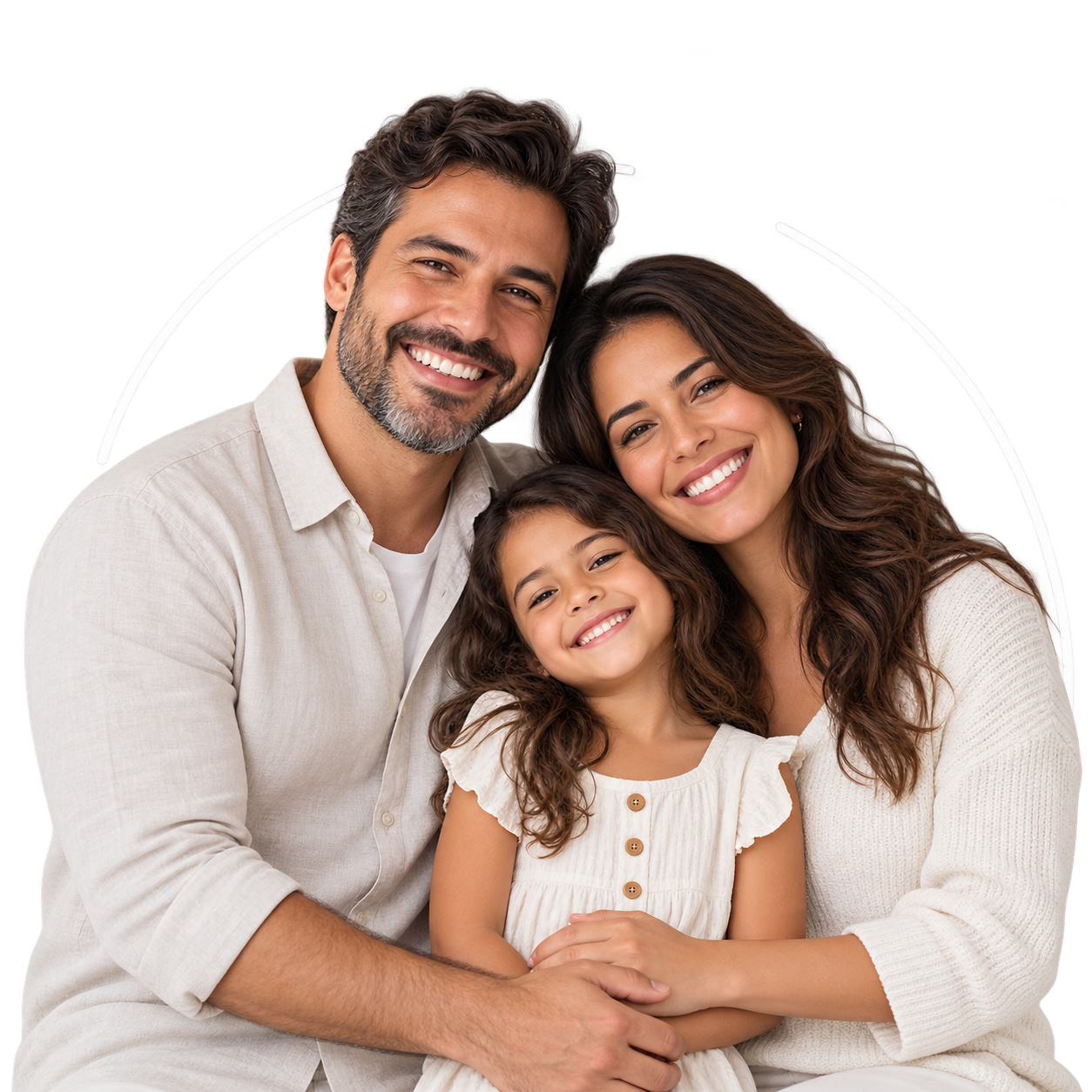 Família sorrindo